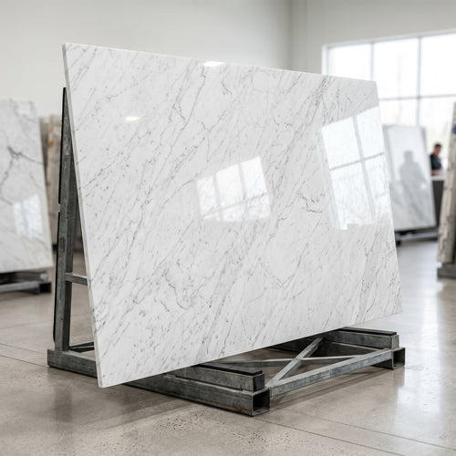 Carrara C Marble Slab — 2 cm Polished, 118×71 in